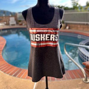 Huskers Glitter Sequin Tank - Size M